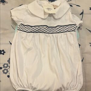 The Beaufort Bonnet Company White and Navy One Piece